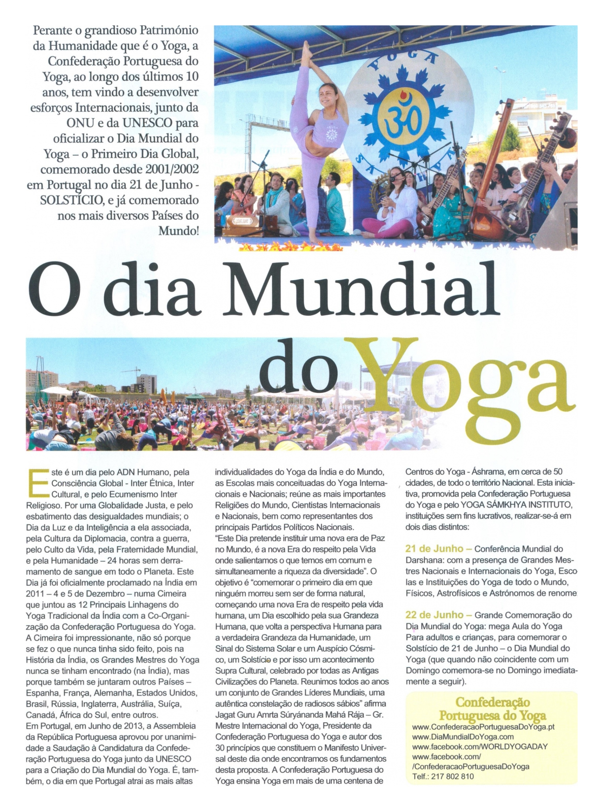 Presse - Journée Internationale du Yoga 2014